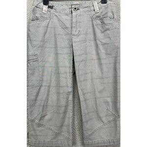 Patagonia Pants Womens 6 Venga Rock Knickers Gray Geometric Cargo‎ Hiking Capris